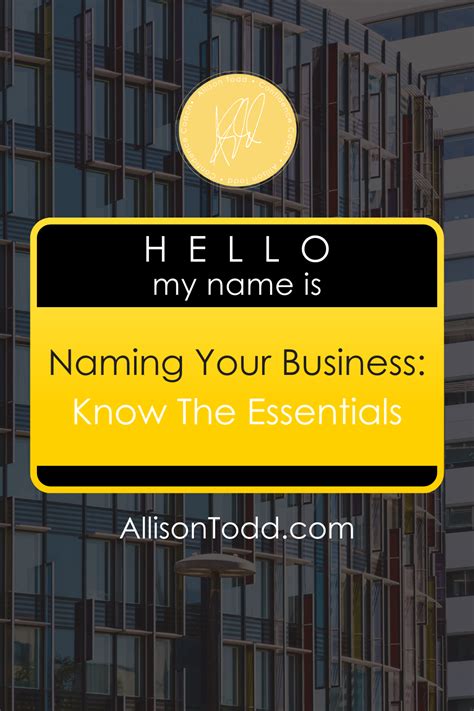 Business Naming Essentials